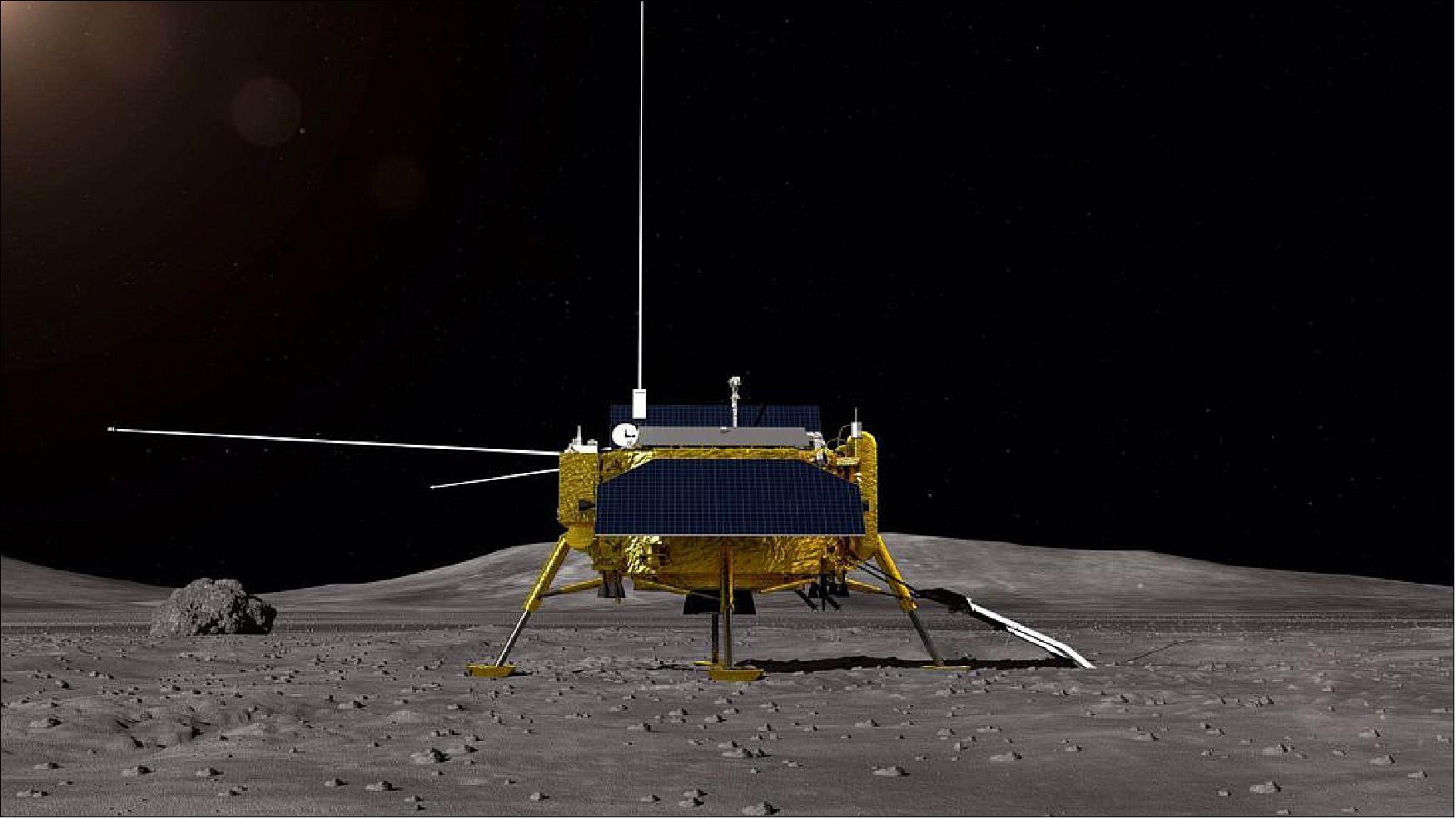YuTu-2 rover on the lunar surface
